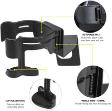 For 2018-2023 Jeep Wrangler JL Gladiator JT Multi-Function Drink Cup Phone Holder, 2 in 1 Bolt-on Stand Bracket Organizer RT-TCZ