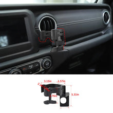 For 2018-2023 Jeep Wrangler JL Gladiator JT Multi-Function Drink Cup Phone Holder, 2 in 1 Bolt-on Stand Bracket Organizer RT-TCZ
