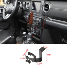 For 2018-2023 Jeep Wrangler JL Gladiator JT Multi-Function Drink Cup Phone Holder, 2 in 1 Bolt-on Stand Bracket Organizer RT-TCZ
