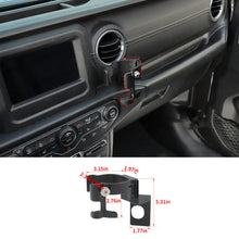 For 2018-2023 Jeep Wrangler JL Gladiator JT Multi-Function Drink Cup Phone Holder, 2 in 1 Bolt-on Stand Bracket Organizer RT-TCZ