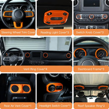 For 2018-2023 Jeep Wrangler JL JLU Gladiator JT 19PCS Full Set Interior Cover Trim Kit RT-TCZ