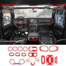 For 2018-2023 Jeep Wrangler JL JLU Gladiator JT 20PCS Full Set Interior Cover Trim Kit RT-TCZ