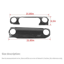 For 2018-2023 Jeep Wrangler JL JLU / Gladiator JT 2PCS Center Console Dashboard Panel Cover Trim RT-TCZ