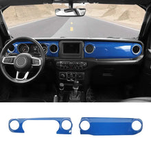 For 2018-2023 Jeep Wrangler JL JLU / Gladiator JT 2PCS Center Console Dashboard Panel Cover Trim RT-TCZ