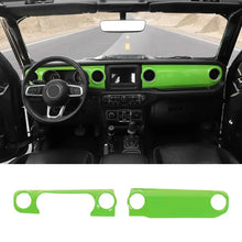 For 2018-2023 Jeep Wrangler JL JLU / Gladiator JT 2PCS Center Console Dashboard Panel Cover Trim RT-TCZ