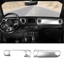 For 2018-2023 Jeep Wrangler JL JLU / Gladiator JT 2PCS Center Console Dashboard Panel Cover Trim RT-TCZ