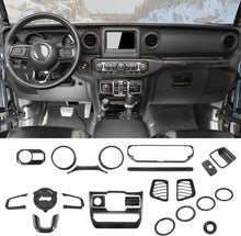 For 2018-2023 Jeep Wrangler JL JLU & Gladiator JT 22PCS Interior Trim Cover Kit Full Set RT-TCZ