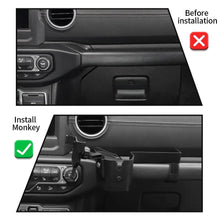 For 2018-2023 Jeep Wrangler JL JLU & Gladiator JT Passenger Co-Pilot Grab Bar Phone Mount Drink Cup Storage Tray RT-TCZ