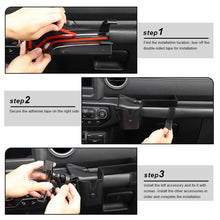 For 2018-2023 Jeep Wrangler JL JLU & Gladiator JT Passenger Co-Pilot Grab Bar Phone Mount Drink Cup Storage Tray RT-TCZ