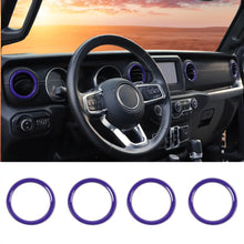 For 2018-2023 Jeep Wrangler JL JLU &Gladiator JT Air Vents Bezel Cover Trim RT-TCZ