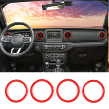 For 2018-2023 Jeep Wrangler JL JLU &Gladiator JT Air Vents Bezel Cover Trim RT-TCZ