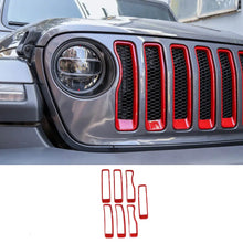 For 2018-2023 Jeep Wrangler JL Premium Edition Front Grill Grille Inserts Ring Trim (Premium Edition) RT-TCZ