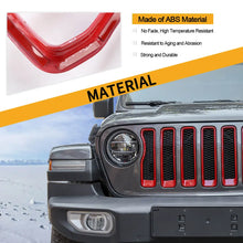 For 2018-2023 Jeep Wrangler JL Premium Edition Front Grill Grille Inserts Ring Trim (Premium Edition) RT-TCZ