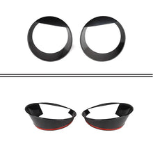 For 2018-2023 Jeep Wrangler JL Sahara & Rubicon Front Headlight Insert Angry Eyes Bezels Trim RT-TCZ