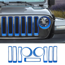 For 2018-2023 Jeep Wrangler JL Sport Front Grille Inserts Ring & Headlight Bezels Trim RT-TCZ