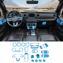 For 2018-2023 Jeep Wrangler JL & Gladiator JT 2-Door Interior Center Console Trim Cover Kit (24 pcs) RT-TCZ
