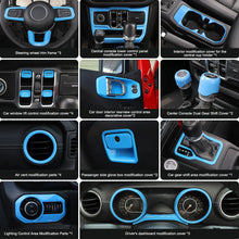 For 2018-2023 Jeep Wrangler JL & Gladiator JT 2-Door Interior Center Console Trim Cover Kit (24 pcs) RT-TCZ