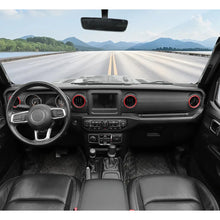 For 2018-2023 Jeep Wrangler JL & Gladiator JT Aluminum Air Vent & Center Console Control Trim Cover Kit（12 pcs） RT-TCZ
