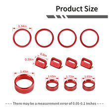 For 2018-2023 Jeep Wrangler JL & Gladiator JT Aluminum Air Vent & Center Console Control Trim Cover Kit（12 pcs） RT-TCZ