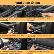 For 2018-2023 Jeep Wrangler JL & Gladiator JT Cell Phone Holder Walkie Talkie Stand Mount Bracket RT-TCZ