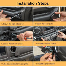 For 2018-2023 Jeep Wrangler JL & Gladiator JT Cell Phone Holder Walkie Talkie Stand Mount Bracket RT-TCZ