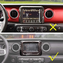 For 2018-2023 Jeep Wrangler JL & Gladiator JT GPS Navigation Panel Cover Trim (Not Fit Rubicon) RT-TCZ