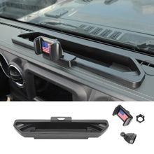 For 2018-2023 Jeep Wrangler JL & Gladiator JT Inner Center Dash Phone Holder Bracket Storage Tray Cover RT-TCZ