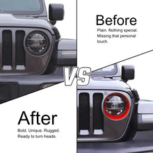 For 2018-2023 Jeep Wrangler JL & Gladiator JT Sport Front Headlight Bezels Trim RT-TCZ