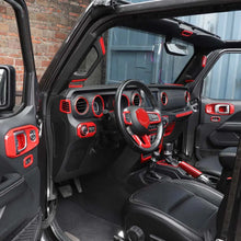 For 2018-2023 Jeep Wrangler JLU & Gladiator JT 4-Door 39PCS Full Set Interior Decoration Trim Kit Cover RT-TCZ