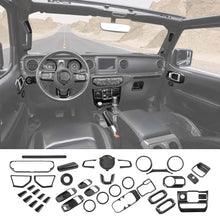For 2018-2023 Jeep Wrangler JLU & Gladiator JT 4-Door 39PCS Full Set Interior Decoration Trim Kit Cover RT-TCZ