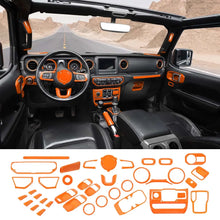 For 2018-2023 Jeep Wrangler JLU & Gladiator JT 4-Door 39PCS Full Set Interior Decoration Trim Kit Cover RT-TCZ