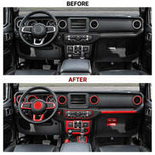 For 2018-2023 Jeep Wrangler JLU & Gladiator JT 4-Door 39PCS Full Set Interior Decoration Trim Kit Cover RT-TCZ