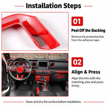 For 2018-2023 Jeep Wrangler JLU & Gladiator JT 4-Door 39PCS Full Set Interior Decoration Trim Kit Cover RT-TCZ
