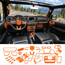 For 2018-2023 Jeep Wrangler JLU & Gladiator JT 4-Door 39PCS Full Set Interior Decoration Trim Kit Cover RT-TCZ