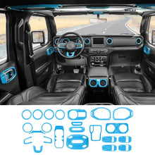 For 2018-2023 Jeep Wrangler JLU & Gladiator JT Full Set Interior Decoration Trim Kit 4Door 22PCS RT-TCZ
