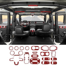 For 2018-2023 Jeep Wrangler JLU & Gladiator JT Full Set Interior Decoration Trim Kit 4Door 22PCS RT-TCZ
