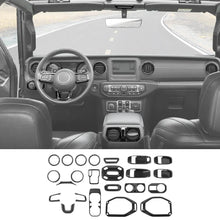 For 2018-2023 Jeep Wrangler JLU & Gladiator JT Full Set Interior Decoration Trim Kit 4Door 23PCS RT-TCZ