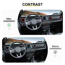 For 2018-2023 Jeep Wrangler & Gladiator JT Air Conditioning Headlight Switch Dashboard Air Vent Trim Ring (8 pcs) RT-TCZ