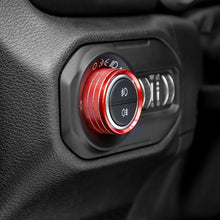 For 2018-2023 Jeep Wrangler & Gladiator JT Air Conditioning Headlight Switch Dashboard Air Vent Trim Ring (8 pcs) RT-TCZ