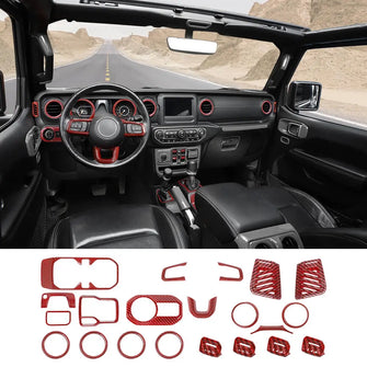 For 2018-2023 Jeep WranglerJL/Gladiator JT 21 x Interior Center Console Trim Kit RT-TCZ