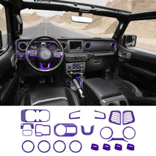 For 2018-2023 Jeep WranglerJL/Gladiator JT 21 x Interior Center Console Trim Kit RT-TCZ