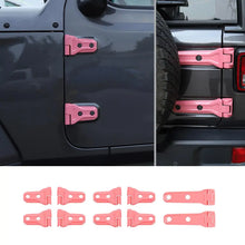 For 2018-2025 Jeep Wrangler JL 4-Door Door Hinge Spare Tire Holder Decor Cover Trim RT-TCZ
