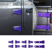 For 2018-2025 Jeep Wrangler JL 4-Door Door Hinge Spare Tire Holder Decor Cover Trim RT-TCZ