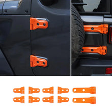 For 2018-2025 Jeep Wrangler JL 4-Door Door Hinge Spare Tire Holder Decor Cover Trim RT-TCZ