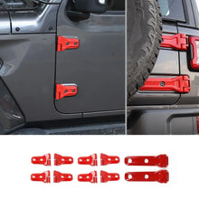 For 2018-2025 Jeep Wrangler JL 4-Door Door Hinge Spare Tire Holder Decor Cover Trim RT-TCZ