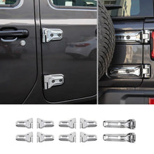 For 2018-2025 Jeep Wrangler JL 4-Door Door Hinge Spare Tire Holder Decor Cover Trim RT-TCZ