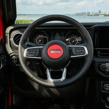 For 2018+ For Jeep Wrangler JL & Gladiator JT Interior Car Console Steering Wheel Center Panel Cover Trim RT-TCZ