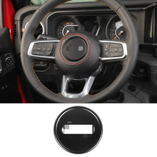 For 2018+ For Jeep Wrangler JL & Gladiator JT Interior Car Console Steering Wheel Center Panel Cover Trim RT-TCZ