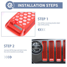 For 2018+ JL Wrangler/JT Gladiator Front Honeycomb Mesh Grille Inserts Trim Low-end Version RT-TCZ