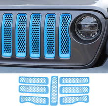 For 2018+ JL Wrangler/JT Gladiator Front Honeycomb Mesh Grille Inserts Trim Low-end Version RT-TCZ